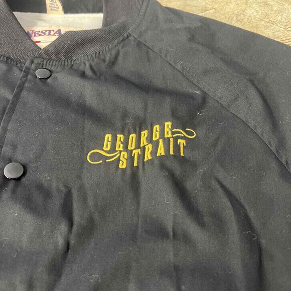 2003 VINTAGE George Strait Honkytonkville USA Country Music Western Jacket L - Picture 8 of 16